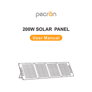 Pecron 200W Solar Panel LL-YT200W User Manual