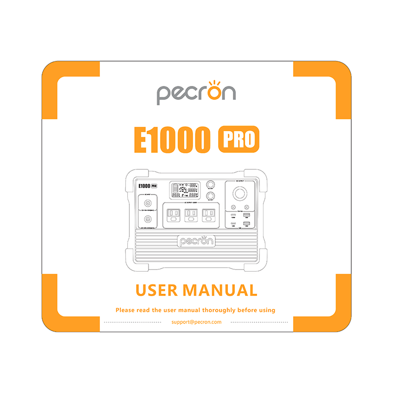 Pecron E1000PRO Portable Power Station User Manual