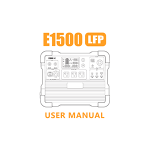 Pecron E1500LFP Portable Power Station User Manual
