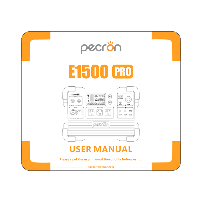 Pecron E1500 Pro Portable Power Station User Manual