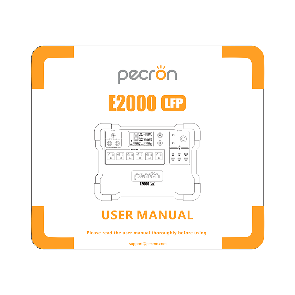 Pecron E2000LFP Expandable Portable Power Station User Manual
