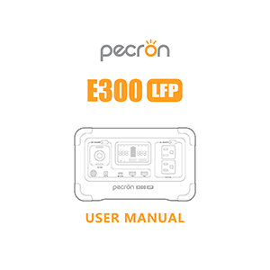 Pecron E300LFP Portable Power Station User Manual