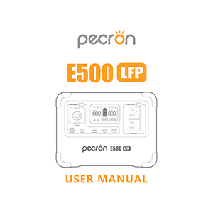 Pecron E500LFP Portable Power Station User Manual