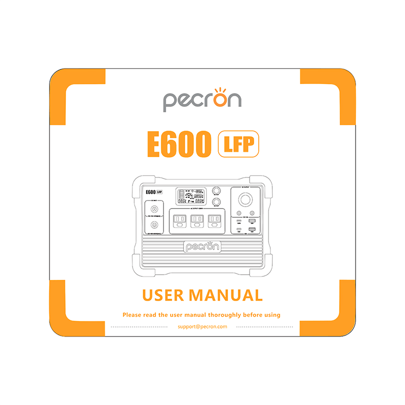 Pecron E600LFP Portable Power Station User Manual