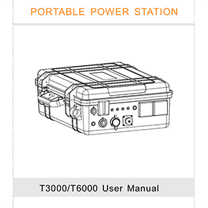 Pecron T3000 Portable Power Station User Manual
