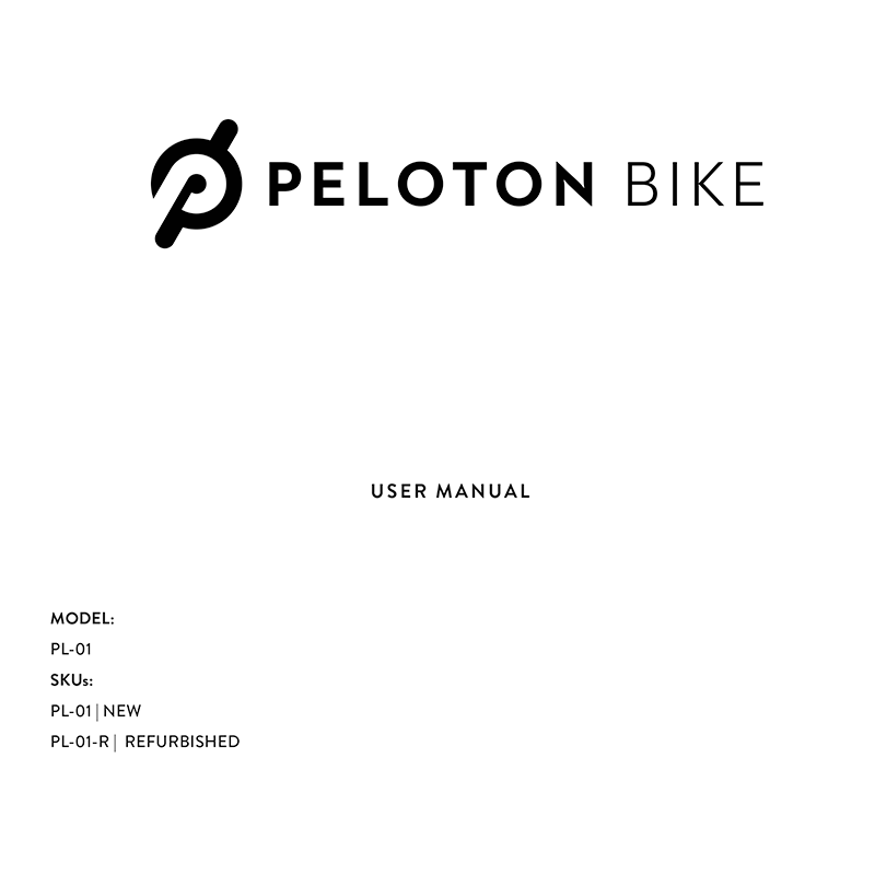 Peloton Bike User Manual