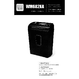 WM682XA Pen + Gear 6-sheet Crosscut Paper/Credit Card Shredder User Manual