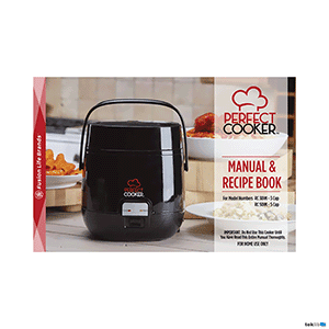 Perfect Cooker RC301M (3 Cup) Manual and Recipe Book