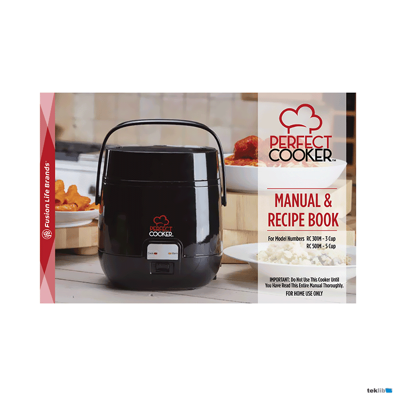 Perfect Cooker RC501M (5 Cup) Manual and Recipe Book
