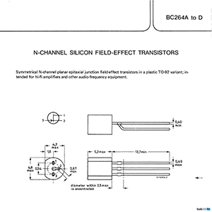 BC264C Philips Transistor Data Sheet