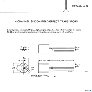 BF245B Philips Transistor Data Sheet