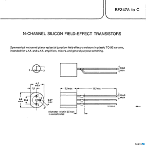 BF247A Philips Transistor Data Sheet