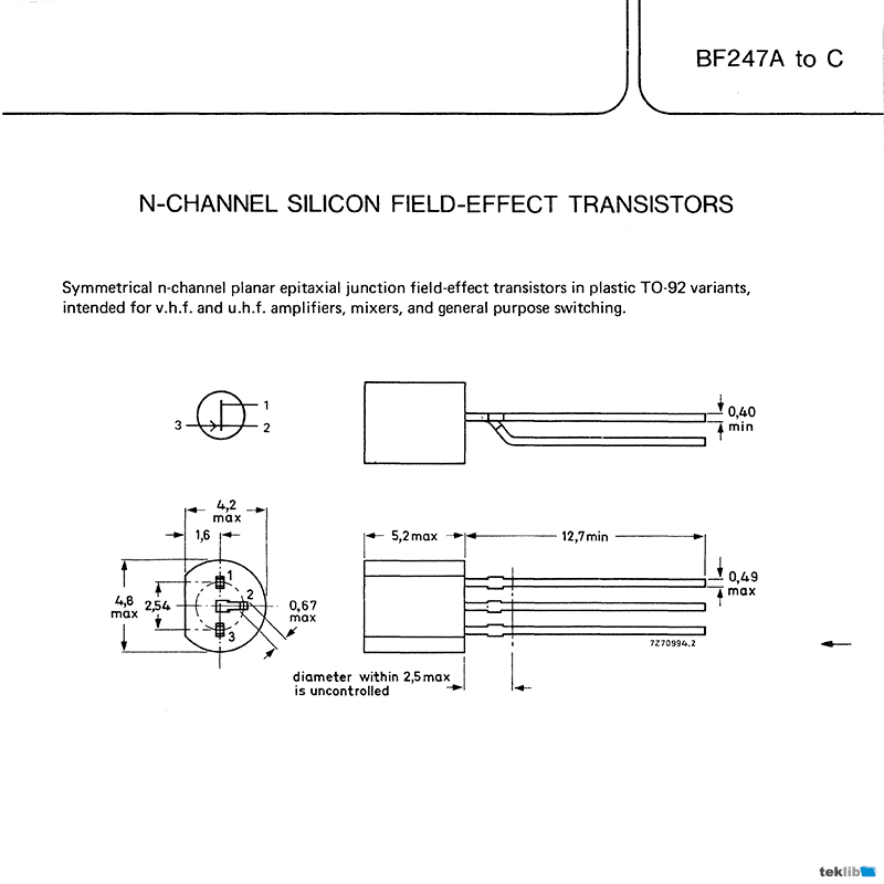 BF247B Philips Transistor Data Sheet