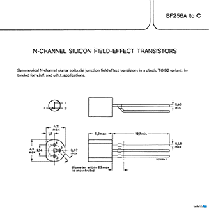 BF256A Philips Transistor Data Sheet