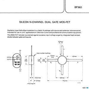 BF960 Philips Transistor Data Sheet