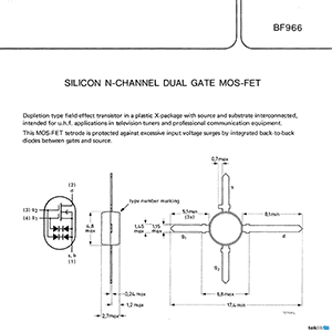 BF966 Philips Transistor Data Sheet