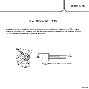 BFQ11 Philips Transistor Data Sheet