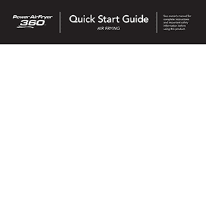 User manual for POWER AIRFRYER 360