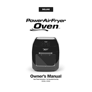 User manual for POWER AIRFRYER OVEN 8QT CM002