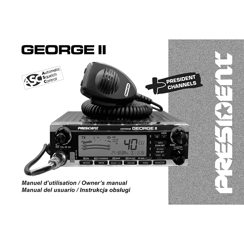 President George II Transceiver Owner's Manual