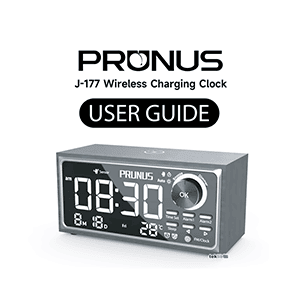 Prunus J-177 Alarm Clock Radio User Guide