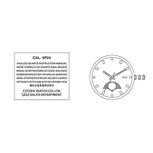 Q&Q AA30 Analog Quartz Watch Instruction Manual