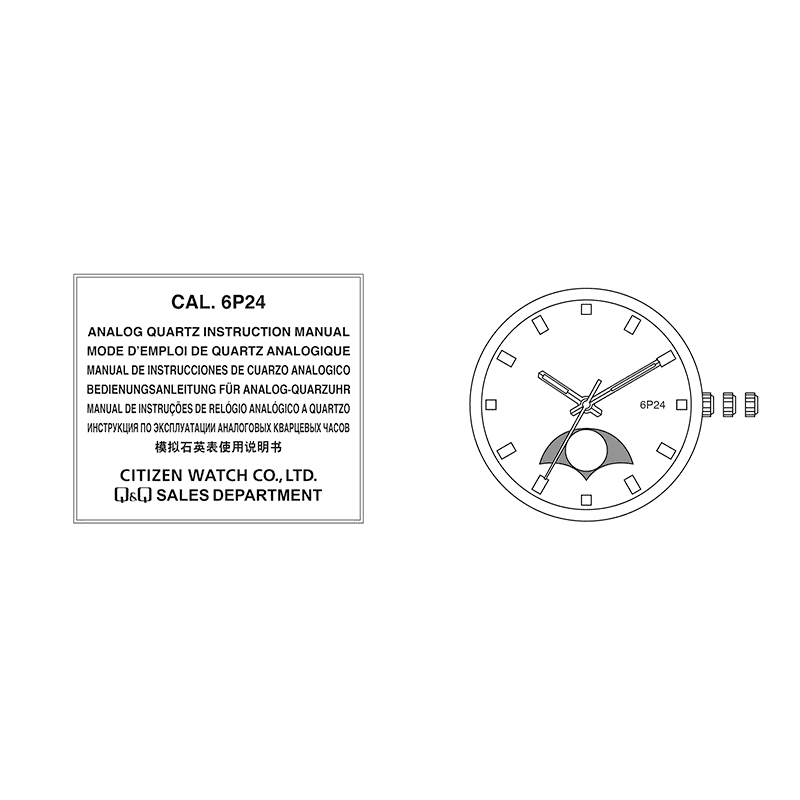 Q&Q AA30 Analog Quartz Watch Instruction Manual