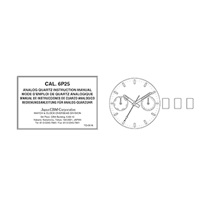 Q&Q AA34 Analog Quartz Watch Instruction Manual