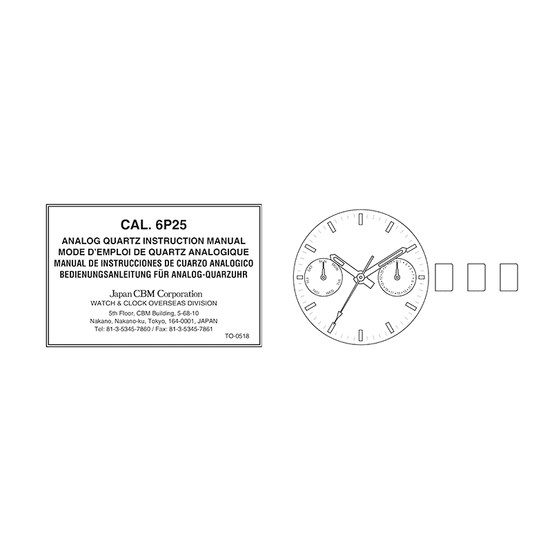 Q&Q AA34 Analog Quartz Watch Instruction Manual