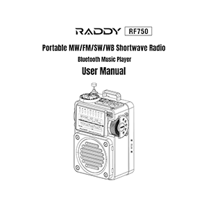 Raddy RF750 Multi-Band Radio User Manual