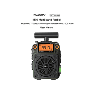 Raddy RF750 PLUS Multi-Band Radio User Manual