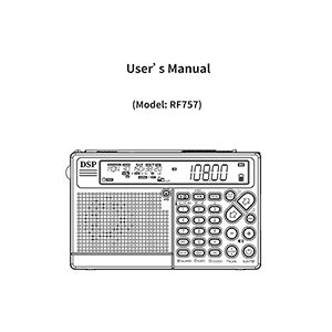 Raddy RF757 Multi-Band Radio User's Manual