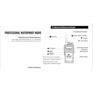 Radtel GM-670 Walkie Talkie User Manual