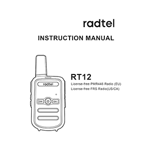 Radtel RT12 Radio Instruction Manual