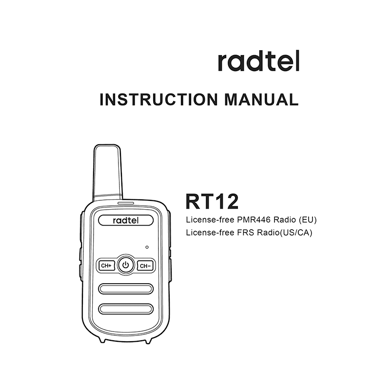 Radtel RT12 Radio Instruction Manual