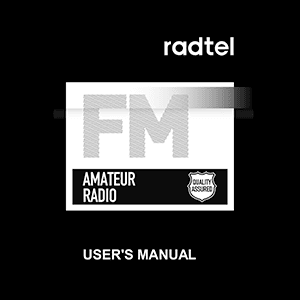 Radtel RT-890 Radio User Manual