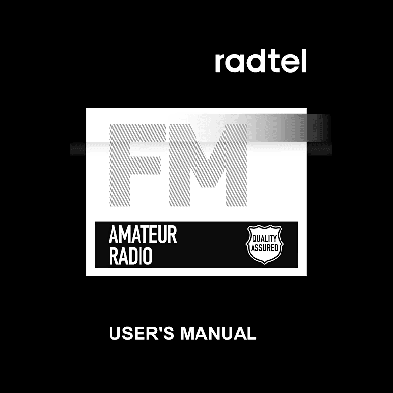 Radtel RT-890 Radio User Manual
