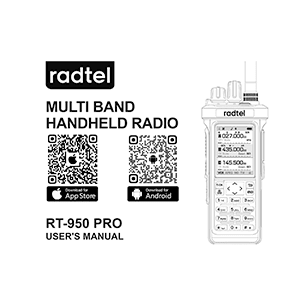 Radtel RT-950 PRO Radio User Manual