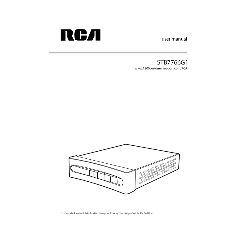 RCA STB7766G1 ATSC Digital Converter Box User Manual