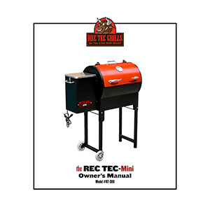 REC TEC RT-300 Mini Pellet Grill Owner's Manual