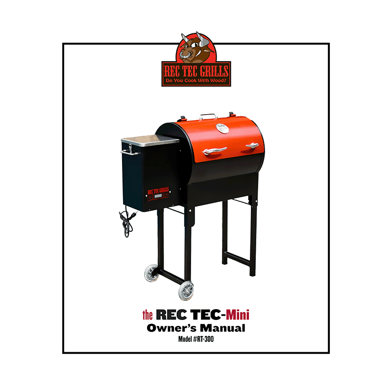 REC TEC RT-300 Mini Pellet Grill Owner's Manual