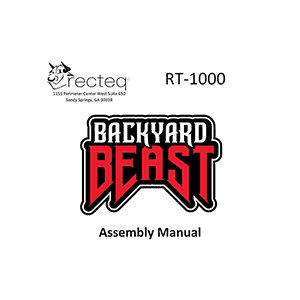 RECTEQ Backyard Beast 1000 Wood Pellet Grill Assembly Manual and Users Guide