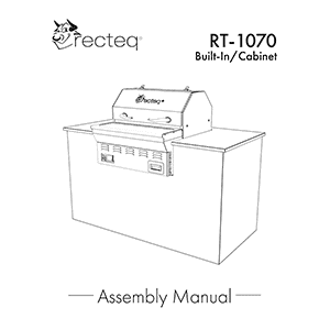 RECTEQ RT-1070 Pellet Grill Assembly Manual / Users Guide