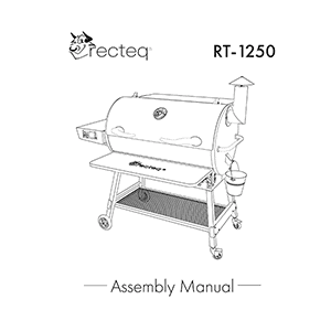 RECTEQ RT-1250 Wood Pellet Grill Manual