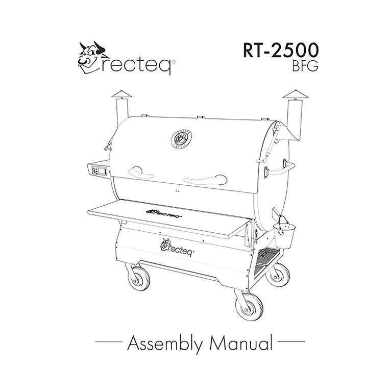 RT2500 recteq BFG Wood Pellet Grill User Manual