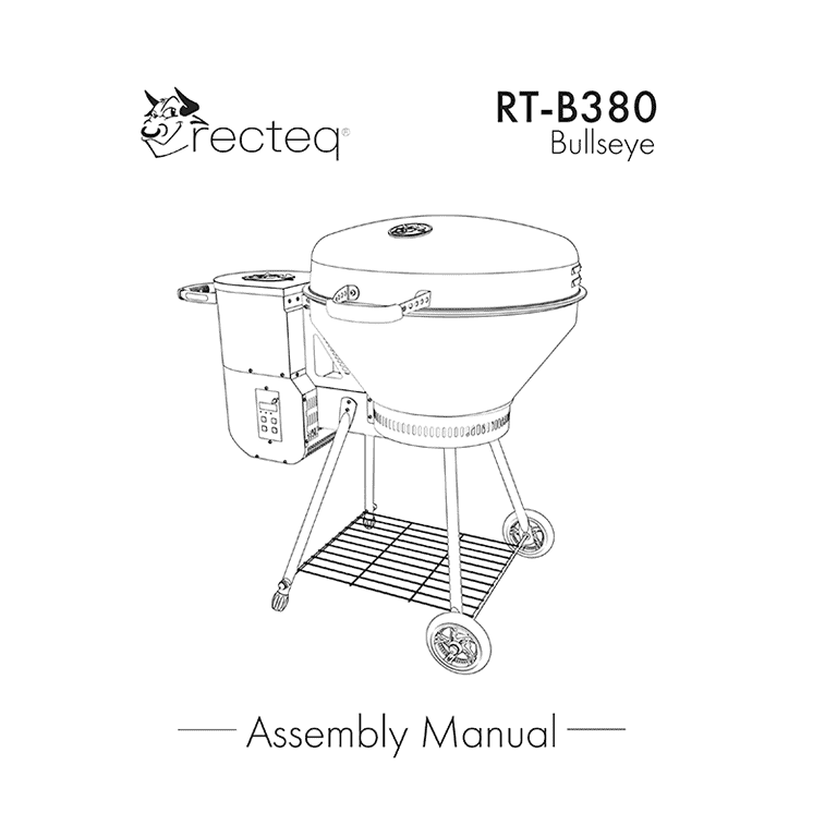RTB380 recteq Bullseye Wood Pellet Grill User Manual