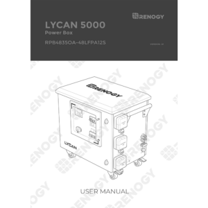 Renogy Lycan 5000 Power Box RPB4835OA-48LFPA12S User Manual