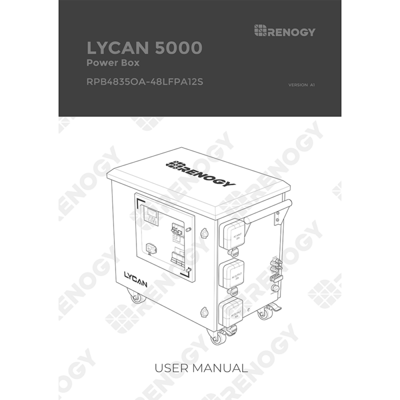 Renogy Lycan 5000 Power Box RPB4835OA-48LFPA12S User Manual