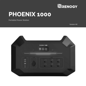 Renogy PHOENIX 1000 Portable Power Station RPS100150AA-PCS User Manual