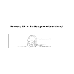 Retekess TR104 FM Headphones User Manual